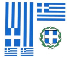 Griechenland Aufkleber Set