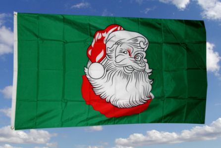 Weihnachten Fahne/Flagge 90x150cm mit Kopf