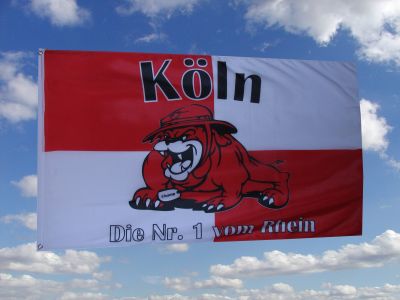 Kln Fahne die Nr.1 vom Rhein 90x150 cm