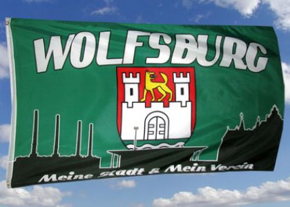 Wolfsburg meine Heimat Fahne/Flagge 90x150 cm