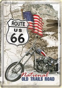 Route 66 Blechpostkarte 10 x 14 cm