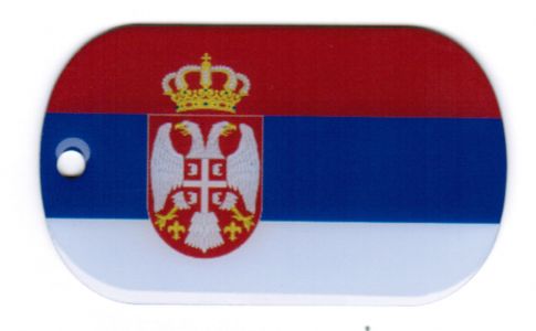 Serbien Dog Tag 3x5 cm