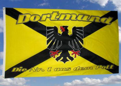 Dortmund Wappen Nr.1 im Pott Fahne/Flagge 150x250 cm