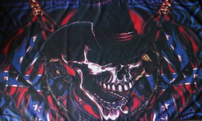 Skull Cowboy Fahne 90 x 150 cm