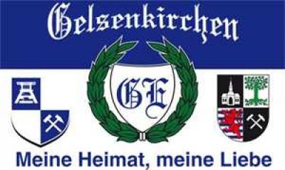 Gelsenkirchen Fahne/Flagge 90cm x 150cm Meine Heimat