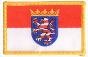 Hessen Flaggen Aufnäher / Patch (8x5,5 cm)