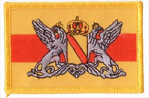 Großherzogtum Baden Flaggen Aufnäher / Patch (8x5,5 cm)