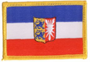 Schleswig-Holstein Flaggen Aufnäher / Patch (8x5,5 cm)