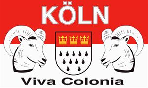 Kln Viva Colonia Fahne / Flagge 90x150 cm