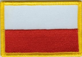 Polen Flaggen Aufnäher / Patch (8x5,5 cm)