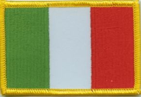 Italien Flaggen Aufnäher / Patch (8x5,5 cm)