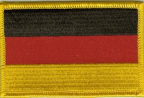Deutschland Flaggen Aufnher / Patch (8x5,5 cm)