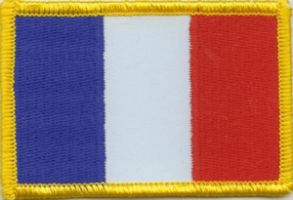 Frankreich Flaggen Aufnäher / Patch (8x5,5 cm)