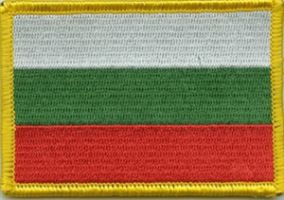 Bulgarien Flaggen Aufnäher / Patch (8x5,5 cm)