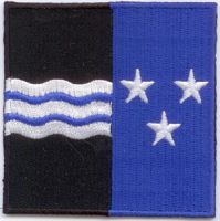 Aargau Flaggen Aufnäher / Patch (7x7 cm)