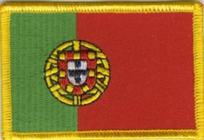 Portugal Flaggen Aufnäher / Patch (8x5,5 cm)