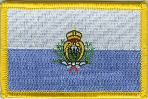 San Marino Flaggen Aufnäher / Patch (8x5,5 cm)