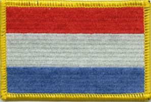 Luxemburg Flaggen Aufnäher / Patch (8x5,5 cm)