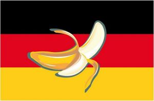 Autoaufkleber Bananenrepublik Deutschland 10 cm x 6,5 cm