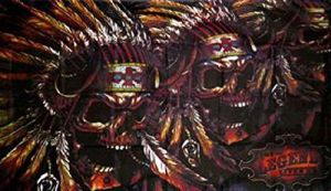 Totenkop Indianer Skull Fahne 90 x 150 cm