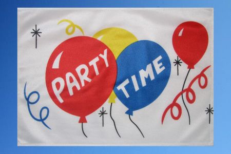 Party Time Fahne 27cm x 40cm