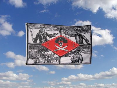 Pirat Chief Flagge  90 cm x 150 cm