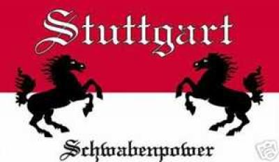 Stuttgart Fahne-Flagge Schwabenpower Motiv 2 90cm x 150cm