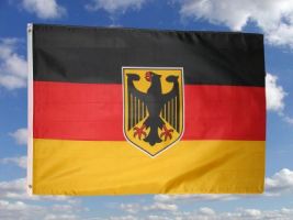Deutschland Fahne / Flagge mit Adler XXL 150 x 250 cm