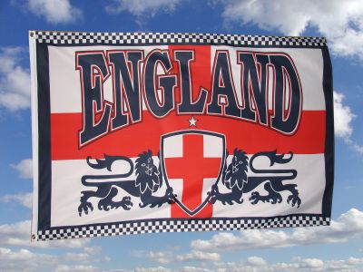 England mit 2 Lwen Fahne 90cm x 150cm