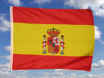 Spanien mit Wappen Fahne 60 x 90 cm