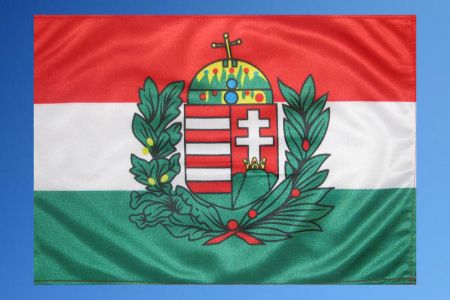 Ungarn Fahne mit Wappen 27cm x 40cm
