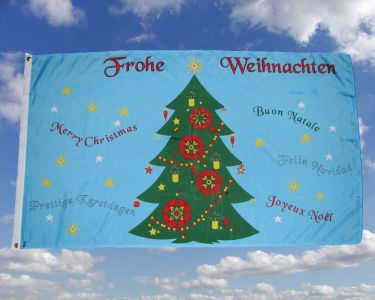 Weihnachtsbaum Fahne/Flagge 90x150cm