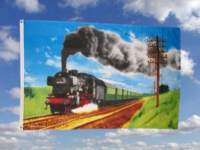 Eisenbahn Fahne 90 x 150 cm