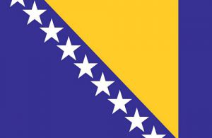 Bosnien Herzegowina Fahne  90 x 50 cm