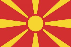 Mazedonien Fahne 90 x 150 cm