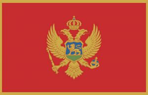 Montenegro Fahne 90 x 150 cm