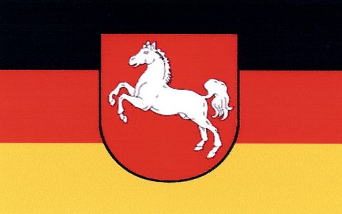 Fahnen Aufkleber Niedersachsen 5x8cm