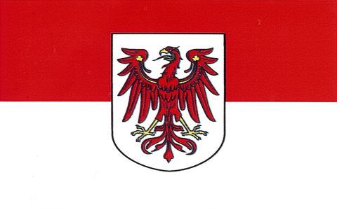 Fahnen Aufkleber Brandenburg 5x8cm