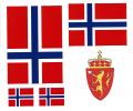 Norwegen Aufkleber Set ist auch in unserem Flaggen shop erhltlich!