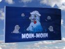 Seehund MoinMoin Pfeife Fahne / Flagge 90x150 cm Motiv 2 ist auch in unserem Flaggen shop erhltlich!