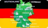 Deutschland Fahne / Flaggen 90cm x 150cm mit Karte