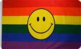 Regenbogen Smile Fahne/Flagge 90x150cm ist auch in unserem Flaggen shop erhltlich!