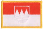 Franken Flaggen Aufnher / Patch (8x5,5 cm)