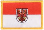 Brandenburg Flaggen Aufnher / Patch (8x5,5 cm)