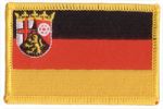 Rheinland-Pfalz Flaggen Aufnher / Patch (8x5,5 cm)