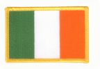 Irland Flaggen Aufnäher / Patch (8x5,5 cm)