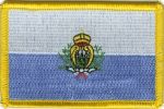 San Marino Flaggen Aufnäher / Patch (8x5,5 cm)