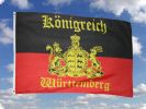 Knigreich Wrttemberg Fahne Flagge 90 x150 cm (mit Schrift)