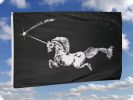 Einhorn Unicorn Fahne 90 cm x 150 cm schwarz ist auch in unserem Flaggen shop erhltlich!