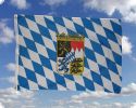 Bayern mit Wappen Fahne 90cm x 150cm